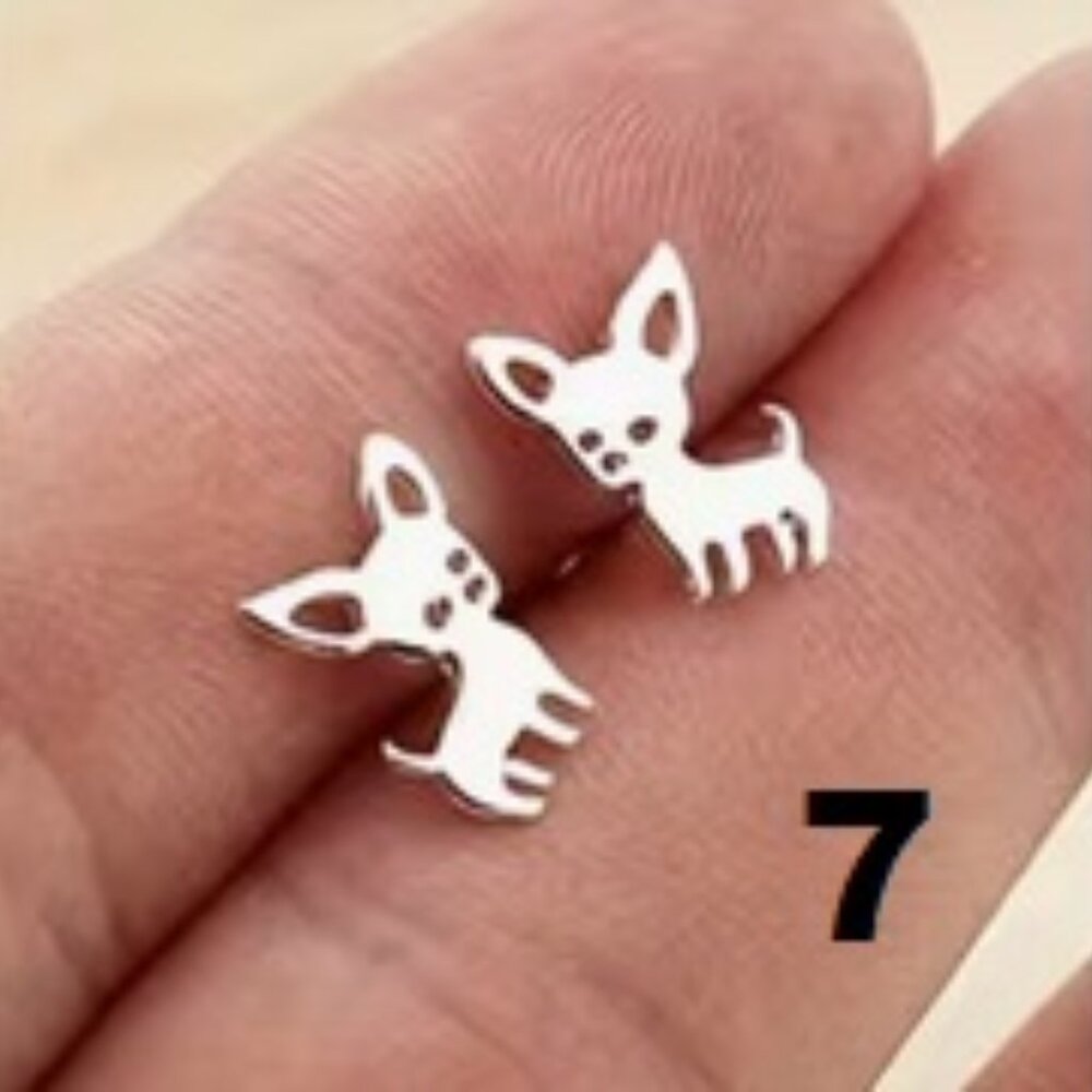 Purr-fectly Cute - Choice - Stainless Steel Post Earrings - Picture 8 of 9